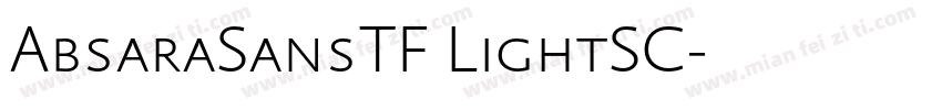 AbsaraSansTF LightSC字体转换